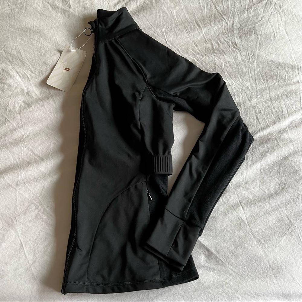 Fabletics- Black Rosalia Performance Jacket- Size M